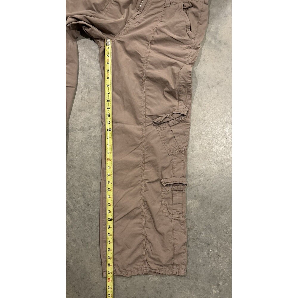 BDG Women's Large Brown 100% Cotton Y2K Cargo Baggy Straight Pants - Picture 5 of 8